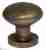 Ручка дверная кноб Venezia P20 Ø65 матовая бронза