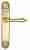 Дверная ручка Venezia "CASTELLO" на планке PL87 полированная латунь