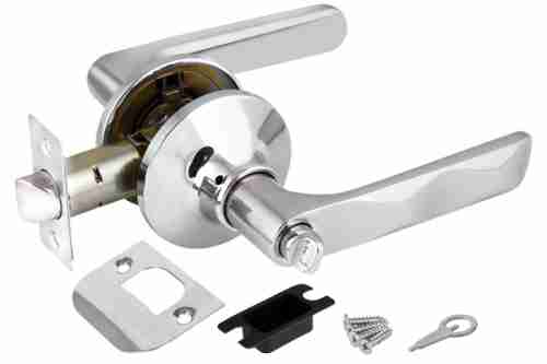 Ручка защелка (кноб) дверная Fuaro 624/BL CP-B (хром) фик.