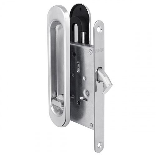 Защелка с ручками для раздвижных дверей Punto Soft LINE SL-011 CP