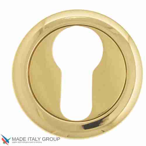 Накладка под цилиндр на круглом основании Fratelli Cattini CYL-1 D1-OLV полированная латунь 2 шт.