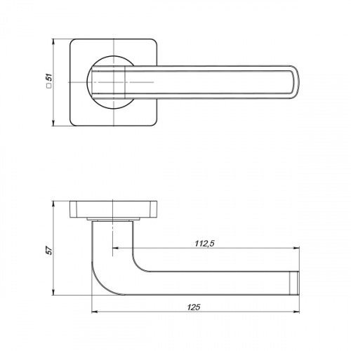 Ручки дверные межкомнатные Punto FUTURA ZQ SN/WH-19 матовый никель/белый