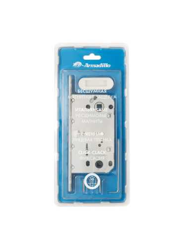 Замок дверной магнитный Armadillo (Армадилло) WC с ответной планкой GRAVITY.PRO G01.196.50.96 WH Белый