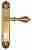 Дверная ручка Venezia "ANAFESTO" CYL на планке PL87 французское золото + коричневый