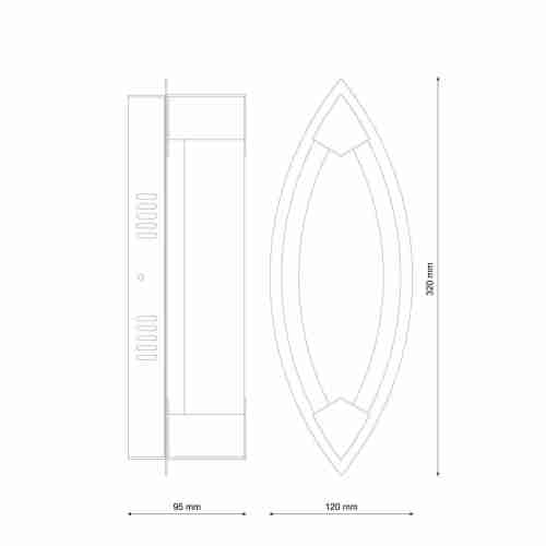 Настенный светильник Lucia Tucci Modena W172.1 Small LED320