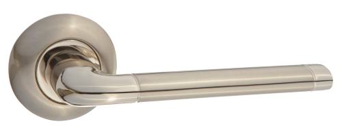 Ручки дверные PUERTO INAL 503-08 SN/NP никель матовый/никель блестящий