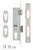 Корпус узкопрофильного замка с роликовой защёлкой KALE KILIT 155 (30 mm) w/b (никель)
