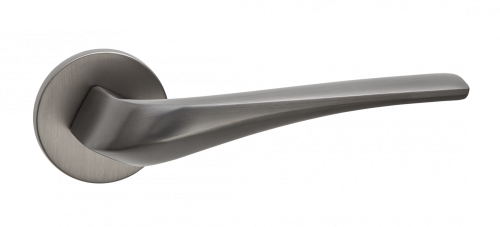 Ручка дверная "Соффиони", серия SLIM, матовый черный никель