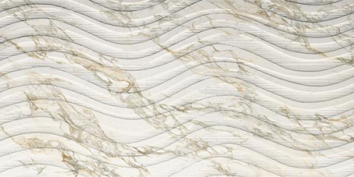 Керамогранит Impronta Marble Experience Calacat.Gold Sq. Onda настенная 120х60