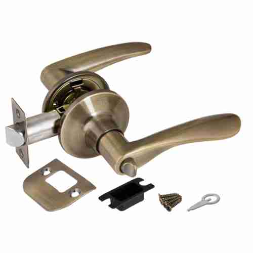 Ручка защелка 6010 AB-B (фик.) бронза