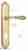 Дверная ручка Venezia "GIFESTION" CYL на планке PL98 полированная латунь