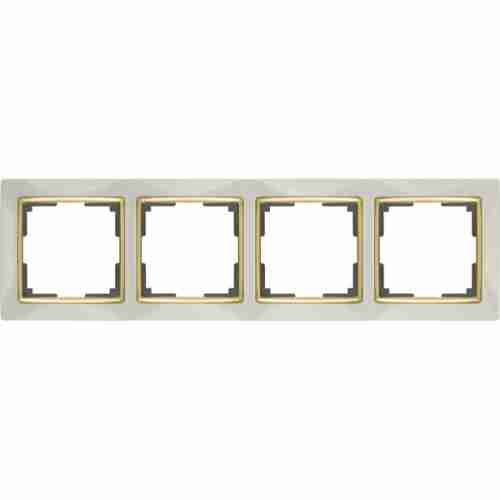 Рамка Werkel Слоновая Кость,Золото WL03-Frame-04-ivory-GD