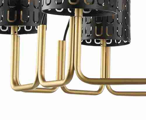 Подвесная люстра Lumien Hall Ноэль 4005/6P-GD-BK