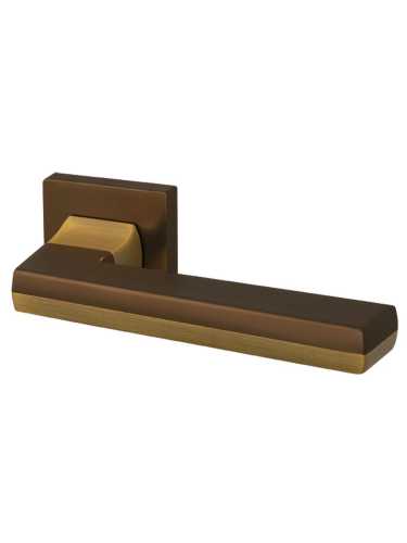 Ручка дверная Armadillo (Армадилло) межкомнатная K.USQ52.GROOVE (GROOVE USQ5) BB/SBB-17 кор.бронза/мат.кор.бронза  Набор 7