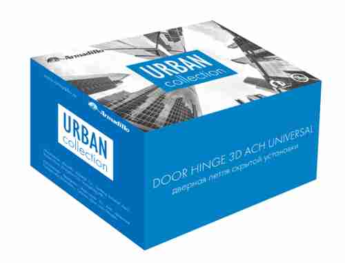 Комплект 10 шт. - Петля Armadillo (Армадилло) скрытой установки U3D2000.TG SC мат.хром