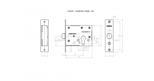 Защелка Гардиан 300 /128:3570/