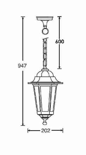 Уличный подвесной светильник Oasis Light 79805S 79805S Gb