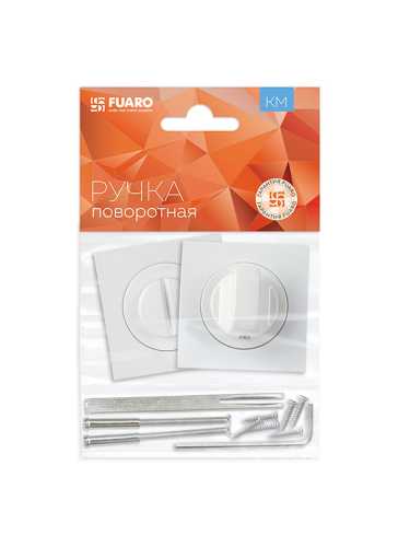 Ручка дверная Fuaro (Фуаро) межкомнатная K.KM52.SAMPLE (SAMPLE KM) WH-19 белый  Набор 2