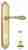 Дверная ручка Venezia "GIFESTION" WC-2 на планке PL98 полированная латунь