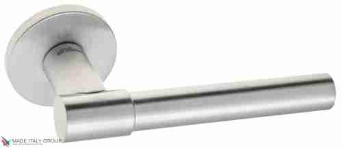 Дверная ручка на круглом основании Fratelli Cattini "UNA" 7FS-CS матовый хром