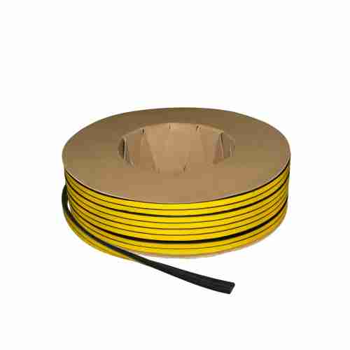 Самоклеящийся уплотнитель, D 12х12 мм, черный (150 м)