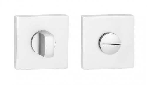 Завертка квадратная к ручкам PUERTO INBK AL 03 MSW матовый супер белый