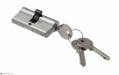 Цилиндровый механизм ключ-ключ Venezia 25/10/35 матовый хром