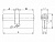 Цилиндр для финских дверей асимметричный Rucetti R68C 32/36 PC ключ/ключ