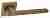 Дверная ручка на квадратном основании Fratelli Cattini "WOO" 8FS-BY матовая бронза