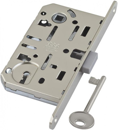 Замок магнитный под ключ AGB B06101.50.34 (=B04101,B05101) матовый хром тех. уп. без ответной планки