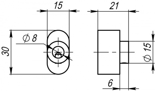 Вертушка на цилиндр Armadillo CB-S-SN-3 матовый никель