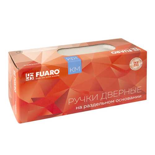 Комплект на 2 двери - Ручка Fuaro (Фуаро) раздельная K.KM52.ROCK (ROCK KM) BL-24 черный