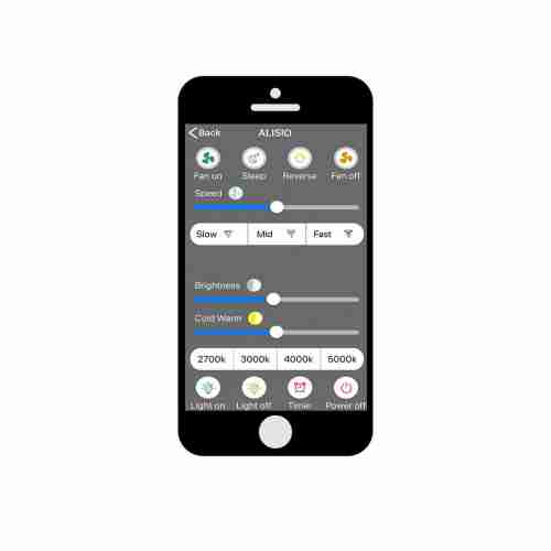 Светодиодная люстра-вентилятор Mantra Alisio 6706