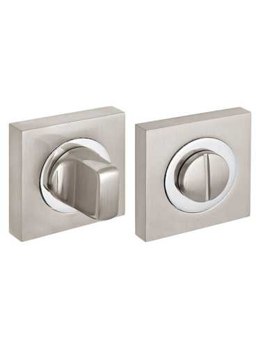 Ручка дверная Fuaro (Фуаро) межкомнатная K.KM52.ROCK (ROCK KM) SN/CP-3 матовый никель/хром  Набор 1