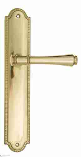 Дверная ручка Venezia "CALLISTO" на планке PL98 полированная латунь