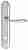 Ручка дверная Extreza ALDO (Альдо) 331 на планке PL03 WC полированный хром F04