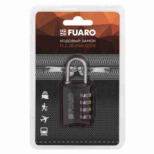 Замок навесной кодовый Fuaro PLZ-28-04B CODE БЛИСТЕР