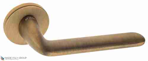 Дверная ручка на круглом основании Fratelli Cattini "FEO" 7FS-BY матовая бронза