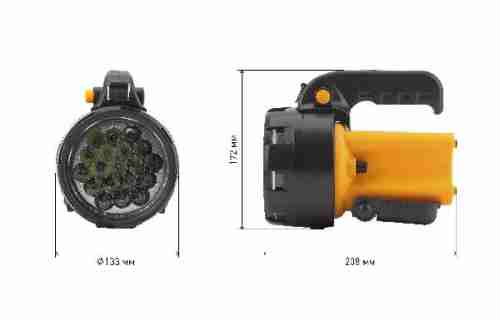 Фонарь-прожектор светодиодный ЭРА аккумуляторный 208х133 160 лм PA-602 Б0031033