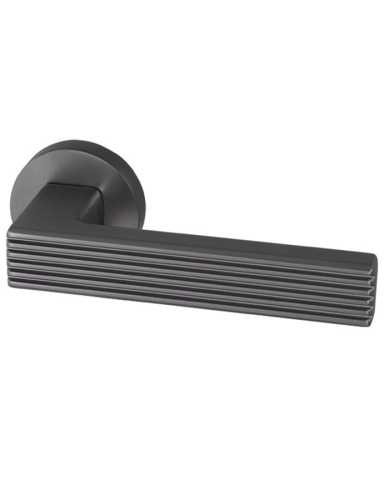 Комплект: Ручки Armadillo Urban Line URB6 BPVD-77+Завертка+Бесшумн замок и Петли Fuaro/ворон никель