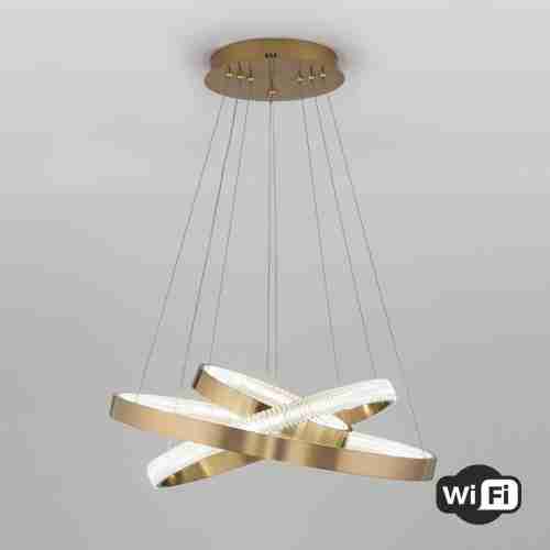 Подвесной светодиодный светильник Eurosvet Smart Posh 90276/3 медный