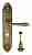 Дверная ручка Venezia "CLASSIC" WC-4 на планке PL90 матовая бронза