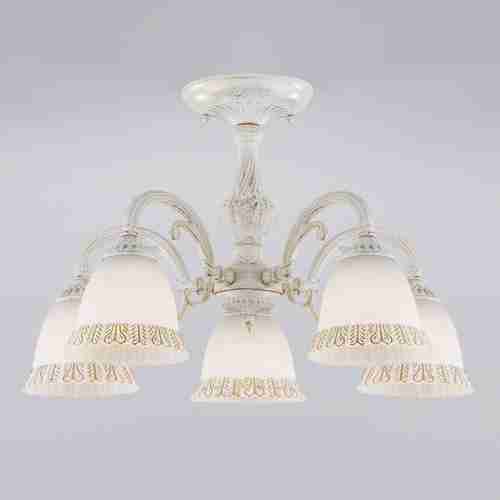 Потолочная люстра Eurosvet Campina 60107/5 белый с золотом