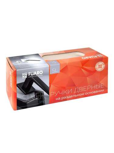 Ручка дверная Fuaro (Фуаро) межкомнатная K.SL52.PRIZMA (PRIZMA SL) CP-8 хром  Набор 2