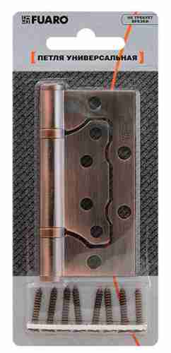 Комплект 4 шт. - Петля универсальная без врезки Fuaro 500-2BB/BL 100x2,5 CP хром