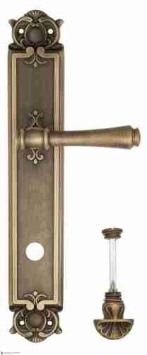 Дверная ручка Venezia "CALLISTO" WC-4 на планке PL97 матовая бронза