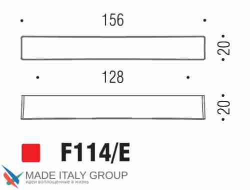 Ручка скоба модерн COLOMBO DESIGN F114E-CM матовый хром 128 мм