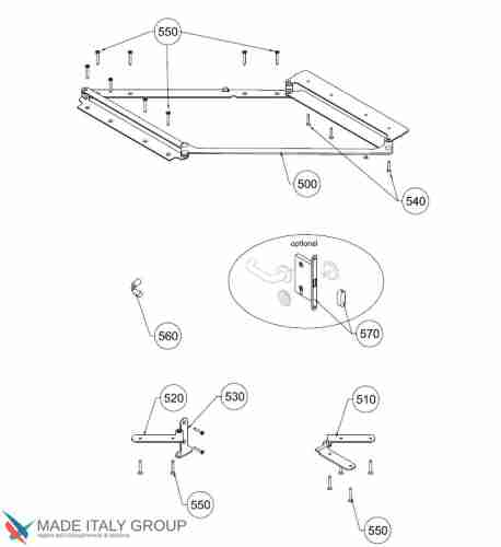 Система CompactTwin 800F70DX (НОВЫЙ) правая (180°, регулируемый стопор)