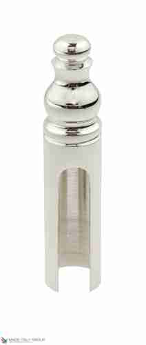 Колпачок для ввертных петель Venezia CP14 с пешкой D14 мм натуральное серебро