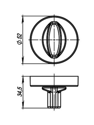 Комплект: Ручки Armadillo Urban Excalibur URB4 OB-13 + Завертка BK6.R.URB52 OB-13 античная бронза